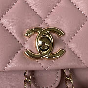 Chanel Backpack Pink 18x18x12cm - 2