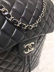 Chanel Backpack Black silver Hardware 29.5x25x13.5cm - 2