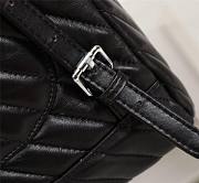 Chanel Backpack Black Chevron silver Hardware 29.5x25x13.5cm - 5