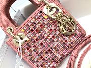 Dior Micro Lady Dior Multicolor Crystals 12x10.2x5cm - 2