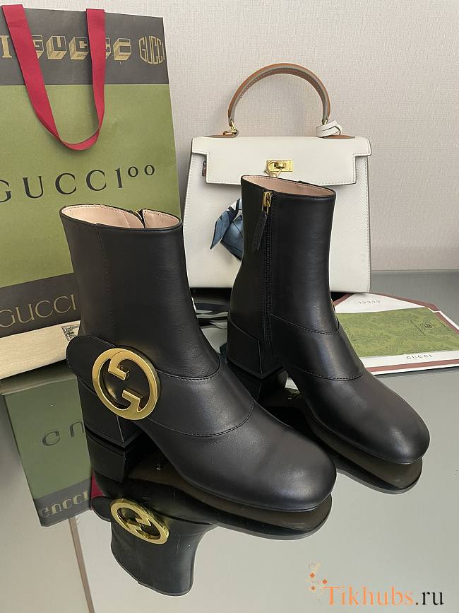 Gucci Blondie Women's Ankle Black Boot - 1