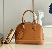 LV Alma BB Handbag Yellow Brown M59217 Size 23.5 x 17.5 x 11.5 cm - 1