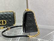 Dior Caro Black Gold Hardware 25.5x15x8cm - 5