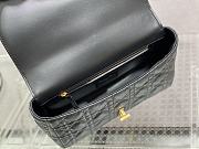 Dior Caro Black Gold Hardware 25.5x15x8cm - 3