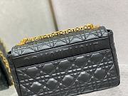 Dior Caro Black Gold Hardware 25.5x15x8cm - 2