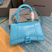 Balenciaga Hourglass Blue Leather 23x10x14cm - 1