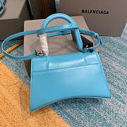 Balenciaga Hourglass Blue Leather 23x10x14cm - 4