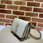 Gucci Beige Shoulder Bag With Interlocking G 20x17x8cm - 6