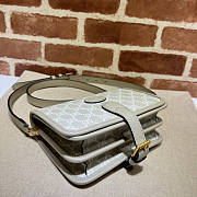 Gucci Beige Shoulder Bag With Interlocking G 20x17x8cm - 5