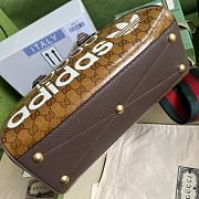 Adidas x Gucci Mini Duffle Bag Brown 31.5x18x15.5cm - 3