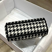 Dior Mini Lady D-lite Black and White 17x15x17cm - 6