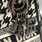 Dior Mini Lady D-lite Black and White 17x15x17cm - 2