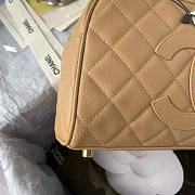 Chanel Duffle Hand Bag Cavier Beige 25x14x9cm - 3