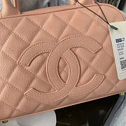 Chanel Duffle Hand Bag Cavier Pink 25x14x9cm - 3