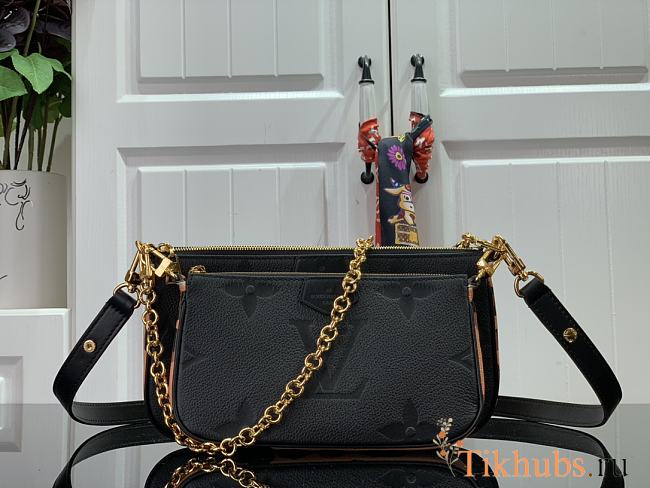 Louis Vuitton Multi Pochette Accessoires Black M58520 Size 23.5×13×4.5 cm - 1