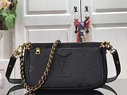 LV Multi Pochette Accessoires Full Black 25x14.5x4.5cm - 1