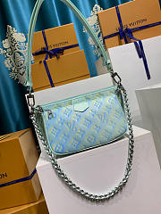 LV Multi Pochette Accessoires Light Blue 24x13.5x4cm - 3