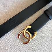 Chanel Belt Black Gold 3.0 cm - 2
