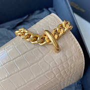 YSL Sunset Crocodile Beige Gold Hardware 22cm - 3