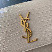 YSL Sunset Crocodile Beige Gold Hardware 22cm - 5