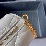 YSL Sade Mini Tube Bag White Size 20 x 10 x 10 cm - 3