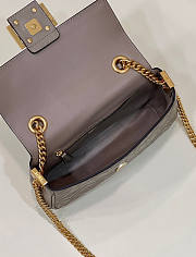 Fendi Baguette Chain Midi Gray 24x7x14.5cm - 2