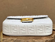 Fendi Baguette Chain Midi White 24x7x14.5cm - 6