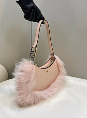 Fendi O’Lock Swing pink fox fur 32x11x5cm - 4