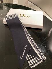 Dior Black and White Silk Twill - 1