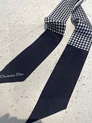 Dior Black and White Silk Twill - 3