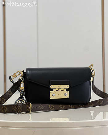 LV Swing Handbag Black 24 x 15 x 6 cm