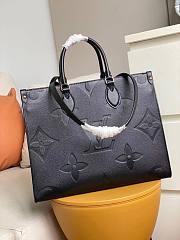 Onthego Handbag Monogram Empreinte Calfskin Black 35cm - 1