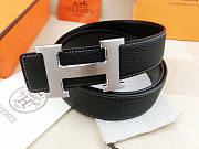 Hermes Silver Hardware Belt 2.4cm - 6