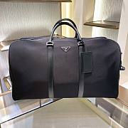 Prada Black Saffiano Leather Duffle Bag 55x33x27cm - 1
