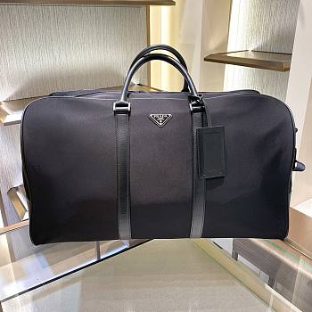 Prada Black Saffiano Leather Duffle Bag 55x33x27cm