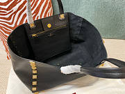 Valentino Garavani Roman Stub Black Tote Bag 39.5x27x18cm - 3