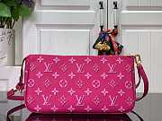 LV Maxi Multi Pochette Accessoires Fuchsia Pink 23.5x13.5x4cm - 3