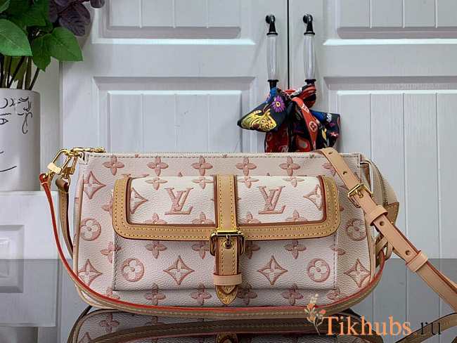 LV Maxi Multi Pochette Accessoires Beige 23.5x13.5x4cm - 1