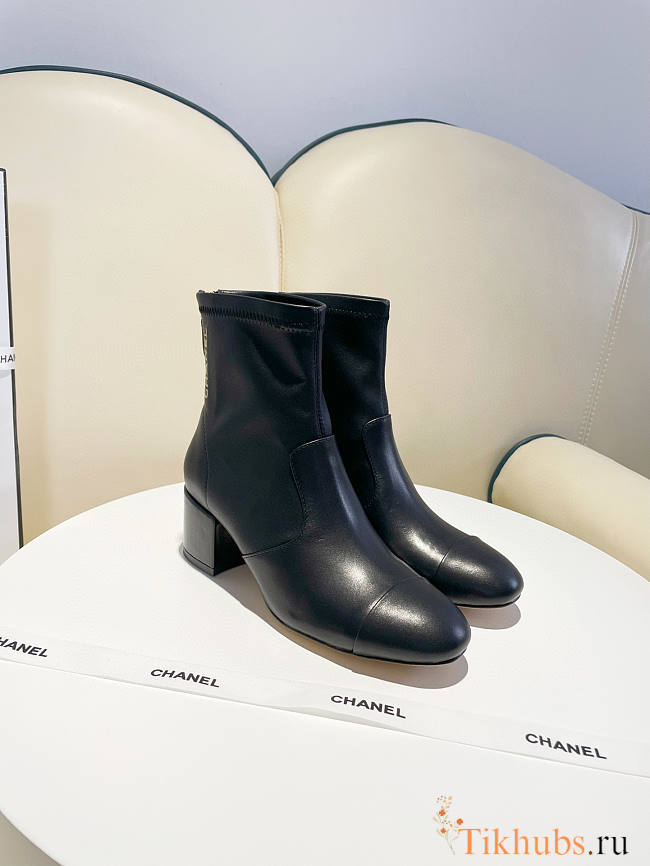 Chanel Ankle Boots Black  - 1