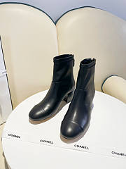 Chanel Ankle Boots Black  - 6