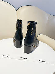 Chanel Ankle Boots Black  - 5