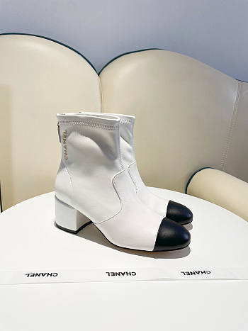 Chanel Ankle Boots White