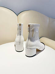 Chanel Ankle Boots White - 5