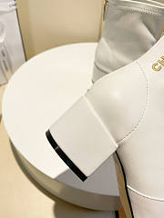 Chanel Ankle Boots White - 4