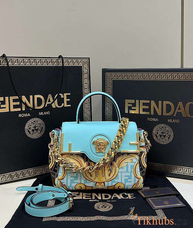 Fendi x Versace Blue Bag 25 x 15 x 22 cm - 1