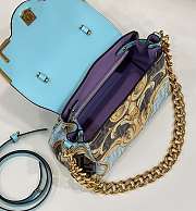 Fendi x Versace Blue Bag 25 x 15 x 22 cm - 5