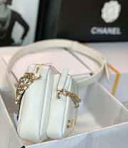 Chanel Camera Case Bag White 20.5x14.5x9cm - 5
