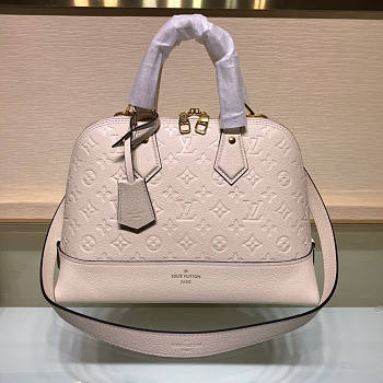 LV Neo Alma BB Monogram Empreinte Cream Leather M44832 Size 35 x 23 x 15 cm