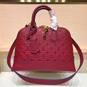 LV Neo Alma BB Monogram Empreinte Red Leather M44832 Size 35 x 23 x 15 cm - 1