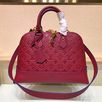 LV Neo Alma BB Monogram Empreinte Red Leather M44832 Size 35 x 23 x 15 cm